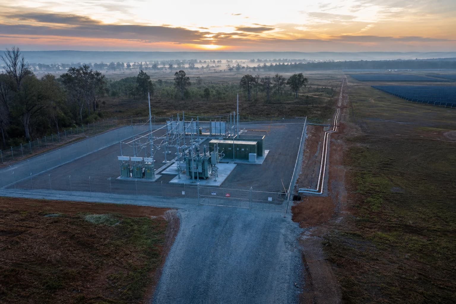 Grid Connection Civil Works: Substation Pads, Conduits and Access Routes