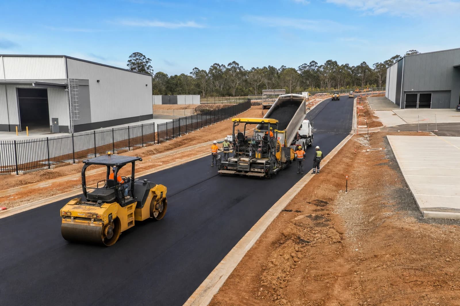 Industrial Estate Pavement Works: Heavy Vehicles, Drainage and Staging